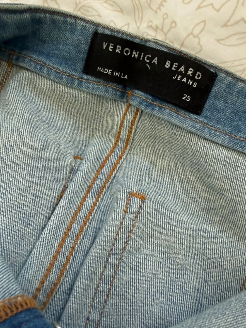 Veronica Beard Crosbie Cropped Wide Leg Jean Size 25 - Picture 4 of 5